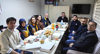 112 Acil Sağlık Hizmetleri çalışanları Başkan Doğruer'le iftar yemeğinde buluştu