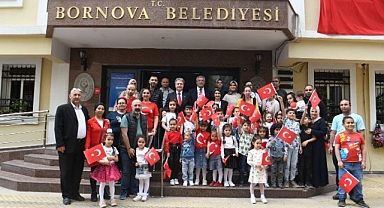Depremzede çocuklardan Başkan İduğ'a park teşekkürü