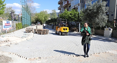 Efes Selçuk'ta çalışmalar sürüyor: 27 Bin metrekare yol yapılacak