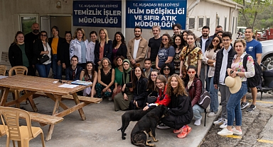 Erasmus öğrencilerinden Temizlik İşleri Müdürlüğü'ne ziyaret