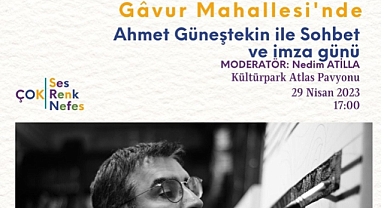Güneştekin kitaplarını depremzedeler için imzalayacak
