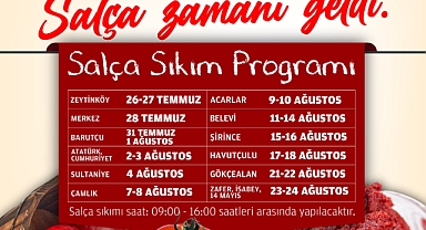 Efes Selçuk'ta salça zamanı geldi