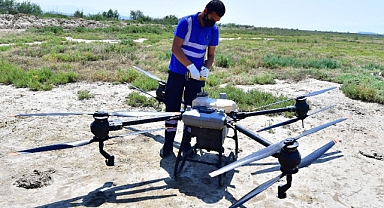İzmir’de sivrisinek ile dronlu mücadele