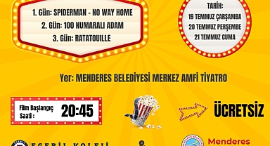 Menderes'te yazlık sinema günleri başlıyor