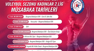 Bergama Belediyesi voleybol takımı maç takvimi belli oldu