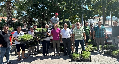 Menderes’te atalık fideler üreticiyle buluştu