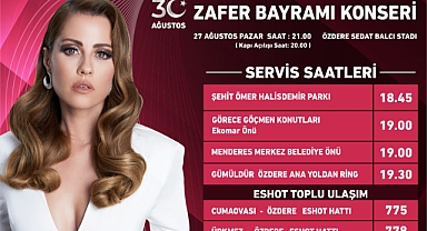 Menderes Zafer coşkusunu Derya Uluğ ile kutlayacak