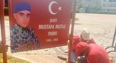 Şehit Mustafa Mutlu'nun adı Menderes'te yaşayacak