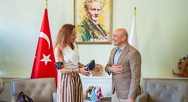 Yunanistan İzmir Başkonsolosu’ndan Soyer’e veda ziyareti