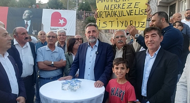 Başkan Sandal'a pankartlı istek: Yamanlara okul istiyoruz