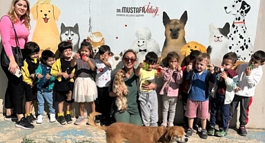 Bornova'da minik dostlar can dostlarıyla buluştu