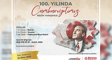 Bornova’dan 100. yıla özel resim yarışması