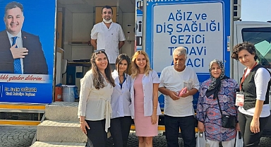 Kınık'ın ağız ve diş sağlığı aracı Konak'taydı