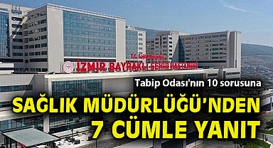 Tabip Odası'nın 10 sorusuna Sağlık Müdürlüğü'nden 7 cümle yanıt
