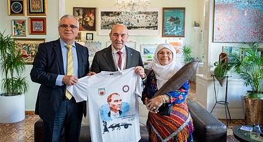  Balkan Ülkeleri Dostluk Derneği’nden Başkan Soyer’e teşekkür ziyareti