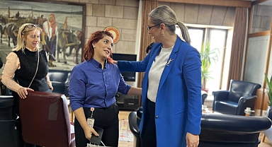 Ceyda Bölünmez Çankırı'dan Gazetecilere Kahve Seti Hediyesi