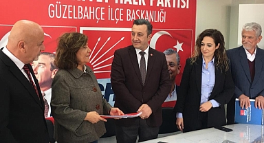 Güzelbahçe'de iki aday birlikte dosya verdi