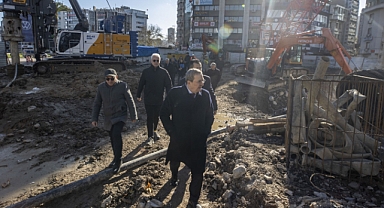 Başkan Batur’dan yeni bina alanında inceleme