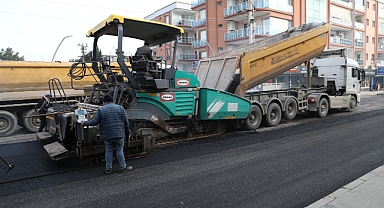  Menderes’te büyük asfalt çalışması