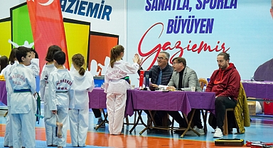 Gaziemir’in taekwondocularından kuşak mücadelesi