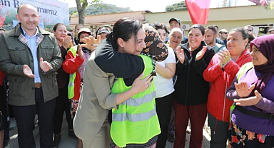 Filiz Başkan belediye emekçileriyle bayramlaştı