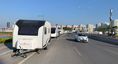 Sürücülerin 'karavan' isyanı… Görüntüler tepki çekti!