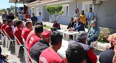  Başkan Çiçek’ten şantiye denetimi