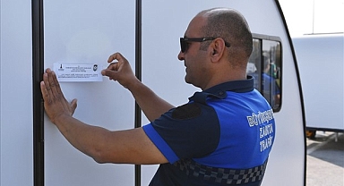 İzmir Büyükşehir Belediyesi'nden karavan işgaline önlem