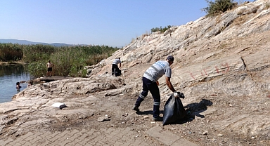 Bayram tatilinde Efes Selçuk Belediyesi'nden temizlik seferberliği