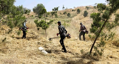 Buca'da yangın riskine karşı kosa önlemi