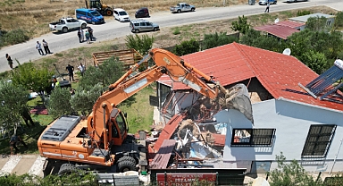  Seferihisar'da hobi bahçeleri yıkılıyor