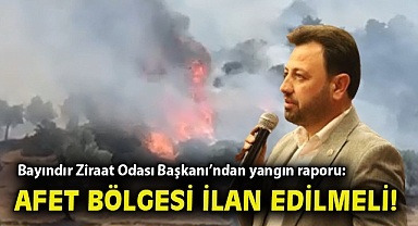 Bayındır Ziraat Odası Başkanı'ndan yangın raporu: Afet bölgesi ilan edilmeli!