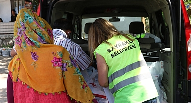 Bayraklı Belediyesinden yangın mağdurlarına destek