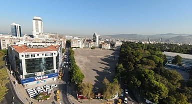 Belediye binasının yapımına karşılık Basmane Çukuru'ndan şartlı feragat