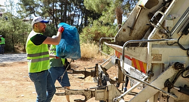 Buca'da yangın riskine karşı orman temizliği