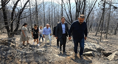 CHP İzmir yangın bölgesinde: Yaralarımızı saracağız!