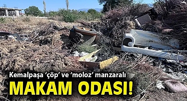 Kemalpaşa 'çöp' ve 'moloz' manzaralı makam odası!