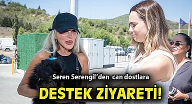 Seren Serengil'den yangından kurtarılan can dostlara destek ziyareti