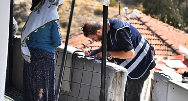 Yangın bölgesinde kapılar tek tek çalındı