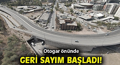 Otogar önünde geri sayım başladı