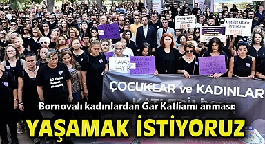Bornovalı kadınlardan Gar Katliamı anması: Yaşamak istiyoruz!