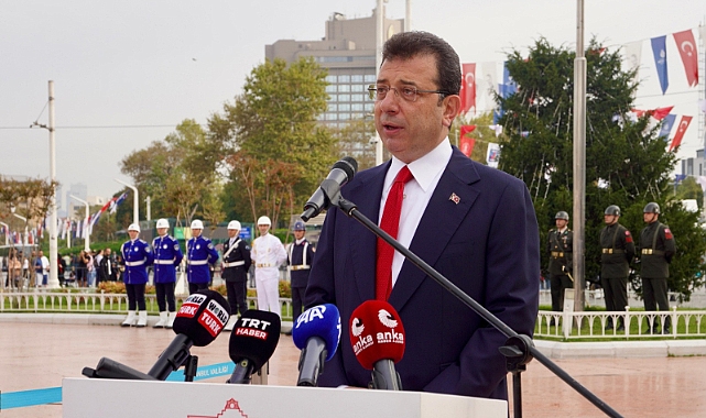 İstanbul'un Kurtuluşu'nun 101'inci yılı Taksim'de kutlandı