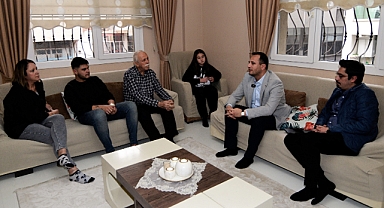 Başkan Eşki'den samimi ev ziyareti