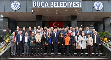 Bucalı muhtarlardan Başkan Duman'a topyekûn destek