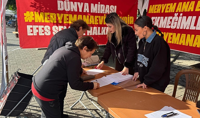 Meryemana otoparkı için halk çözüm bekliyor... İmza kampanyasına yoğun katılım