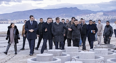 Tugay fırtına duvarı çalışmalarını yerinde inceledi: Emin olduğumuz işi yaptık