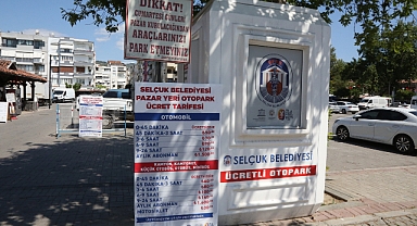 Efes Selçuk'ta pazar yeri otoparkında yeni dönem