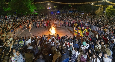 Hıdırellez ateşi Kültürpark'tan yükseldi