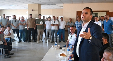 Başkan Eşki'den alev savaşçılarına teşekkür ziyareti