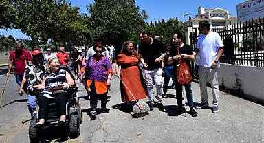 Başkan Eşki engelleri yerinde gördü, çözüm için yürüdü